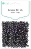 Betű gyöngyök, fekete kocka, 124 db/csomag