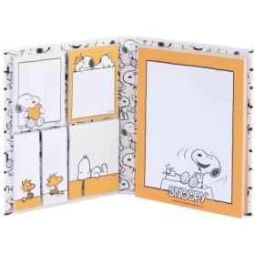   Snoopy jegyzettömb, post-it tömbökkel, jelölőcímkékkel, Snoopy Lazy Days