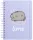 Pusheen cicás spirál napló, A/5, 90 lapos, Moments, lila