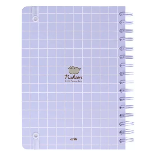 Pusheen cicás spirál napló, A/5, 90 lapos, Moments, lila