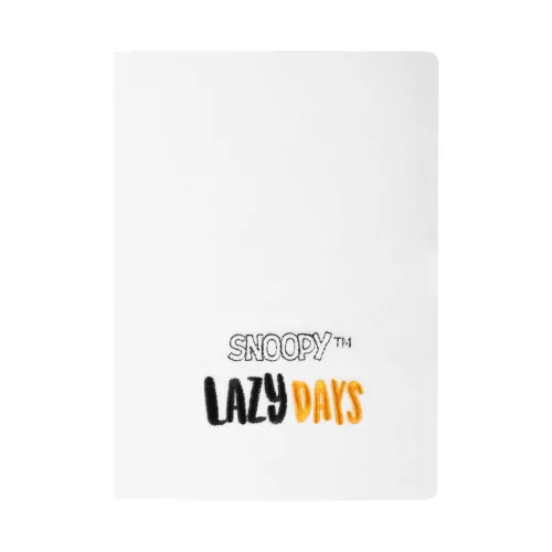 Snoopy bullet journal napló plüss borítóval, A/5, Snoopy Lazy Days