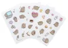 Pusheen cicás matrica, 4 ív (laptophoz, okostelefonhoz, tablethez)
