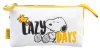 Snoopy tolltartó, beledobálós, 3 rekeszes, 21x12x2cm, Snoopy Lazy Days
