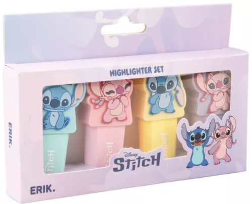 Stitch szövegkiemelő készlet, 4 db/szett