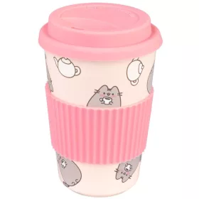 Pusheen cicás kerámia pohár tetővel, 400ml, Moments