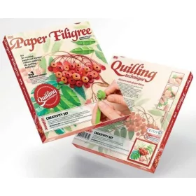 Quilling képkészítő szett, Vörös berkenyefa, 8+