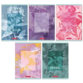   Herlitz tűzött füzet A/5, 32 lap vonalas, Blossom, többféle