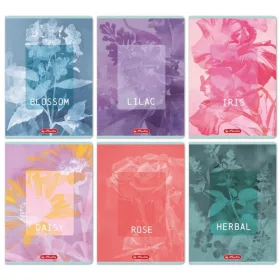  Herlitz tűzött füzet A/4, 32 lap vonalas, Blossom, többféle