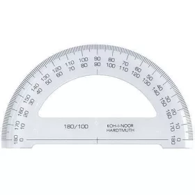 Szögmérő, 180°, átlátszó, Koh-I-Noor