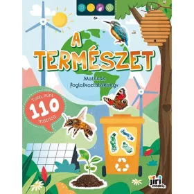   Matricás foglalkoztatókönyv, matricás füzet, A/4, 16 oldal+100 matrica, A természet