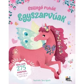   Csillogó ruhák matricás könyv, 23x29cm, 24 oldal+10 oldal matrica, Egyszarvúak