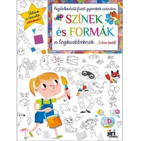   Foglalkoztató füzet gyerekek számára A/4, 32 oldal, Színek és formák