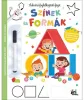 Suliváró foglakoztató füzet, 22 lekaparható lap + filctoll, Színek és formák