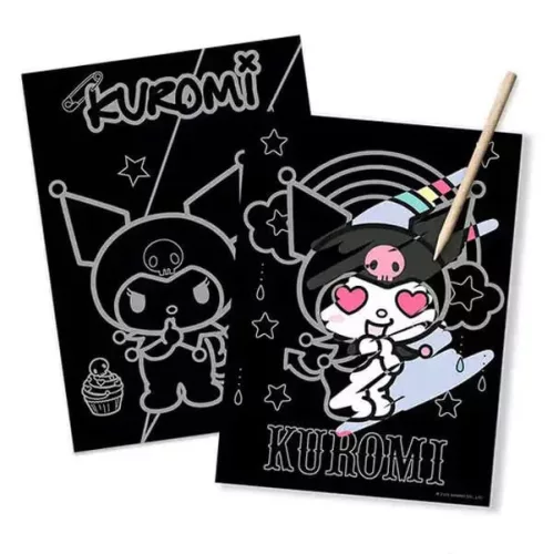 Kuromi képkarcoló szett, 2 ív/csomag