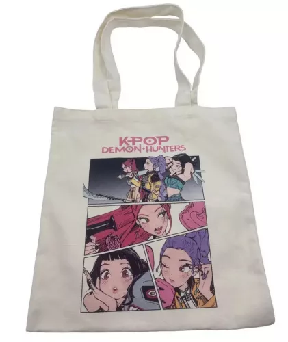 K-POP Démonvadászok vászon válltáska, bevásárlótáska 38x41 cm