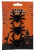 Halloweeni dekor pókok, szőrös, 3 db/csomag, kb. 5x7cm, fekete