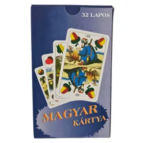 Magyar kártya, papír, 95x55mm-es lapok 