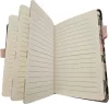 Virágmintás keményfedeles notesz, napló A/6, 10,5x16cm, vonalas, többféle változat (6500-32)