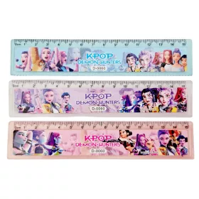 K-POP vonalzó 15cm, műanyag, többféle