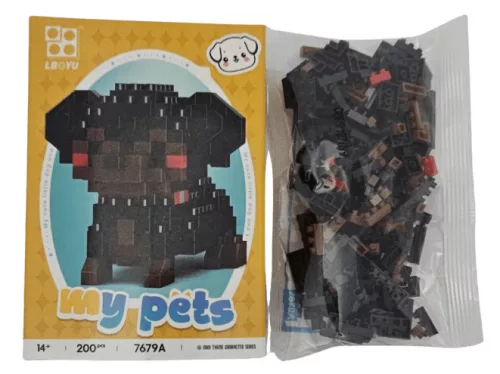 Építőkocka készlet, mikroblokk, My Blocks, kutya (7679A), 200 db-os, 14+