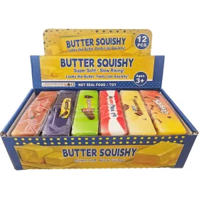   Butter squishy, illatos vaj antistressz játék, 13,5x4x3,5cm, csokimárka mintás