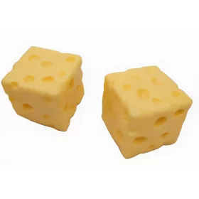Cheese squishy, illatos sajt antistressz játék, 5x5x5cm
