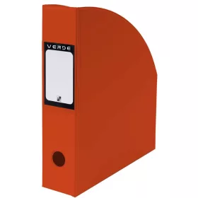 Irattartó papucs A/4, PVC, VERDE, téglaszínű