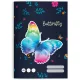 Butterfly, lepkés tűzött füzet A/5, 32 lap vonalas 3.osztály (12-32)