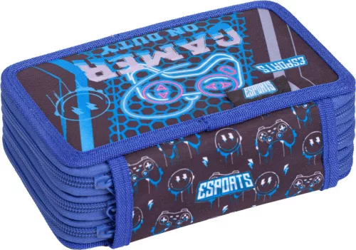 Gamer tolltartó, 3 emeletes, üres, 21x14x5cm, Lizzysuli, Esport Gamer on Duty