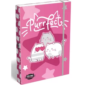 Cicás füzetbox A/4, Lizzysuli, Kittok Stars Purrfect