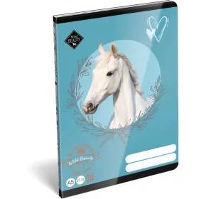   Lovas tűzött füzet A/5, 32 lap kockás (27-32), Lizzysuli, Wild Beauty Sport Club