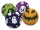 Halloween mintás gömb alakú papírlampion, 25 cm átmérő, 4 féle változat (LED nélkül)