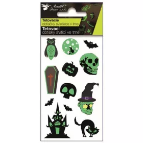 Halloween tetoválás matrica, 6x10,5cm