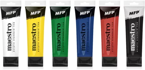 Akril festék, 6x75 ml, MFP Maestro