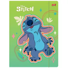 Stitch gumis mappa A/4, zöld
