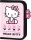 Hello Kitty tolltartó, klapnis, üres rózsaszín