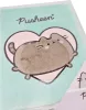 Pusheen cicás napló plüss borítóval, A/5, 96 lapos, vonalas, 70g papír, zöld