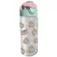 Pusheen cicás kulacs 500ml, zöld-rózsaszín