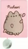 Pusheen cicás napló plüss borítóval, A/5, 96 lapos, vonalas, 70g papír, rózsaszín