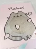Pusheen cicás napló plüss borítóval, A/5, 96 lapos, vonalas, 70g papír, rózsaszín