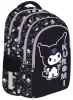 Kuromi hátizsák, iskolatáska, 40x28x18cm, 780g, 22l, fekete