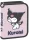 Kuromi tolltartó, klapnis, üres, rózsaszín