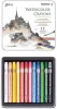 Akvarellkréta 12 db-os szett fémdobozban, Mungyo Gallery Watercolor Crayons MAC-12T