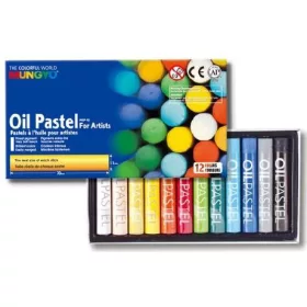   Olajpasztell kréta 12 db-os szett, Mungyo Oil Pastel for Artist MOP-12