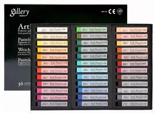 Extrafinom porpasztell kréta 36 db-os szett, Mungyo Gallery Artist' Soft Pastels MPV-36