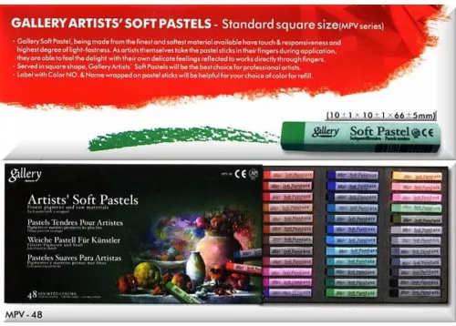 Extrafinom porpasztell kréta 48 db-os szett, Mungyo Gallery Artist' Soft Pastels MPV-48