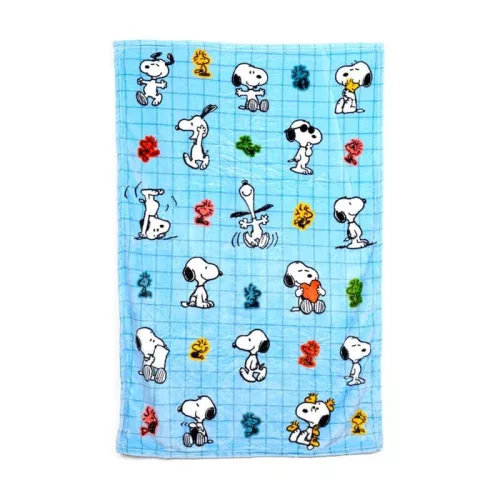 2 az 1-ben plüss párna és takaró, Snoopy & Woodstock, Peanuts, Blankeazzz