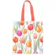 Tulipán mintás bevásárlótáska, 40x38cm