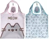 Pusheen cicás bevásárlótáska, összehajtható, 55x37cm (10x8x3cm), kétféle