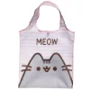 Pusheen cicás bevásárlótáska, összehajtható, 55x37cm (10x8x3cm), kétféle